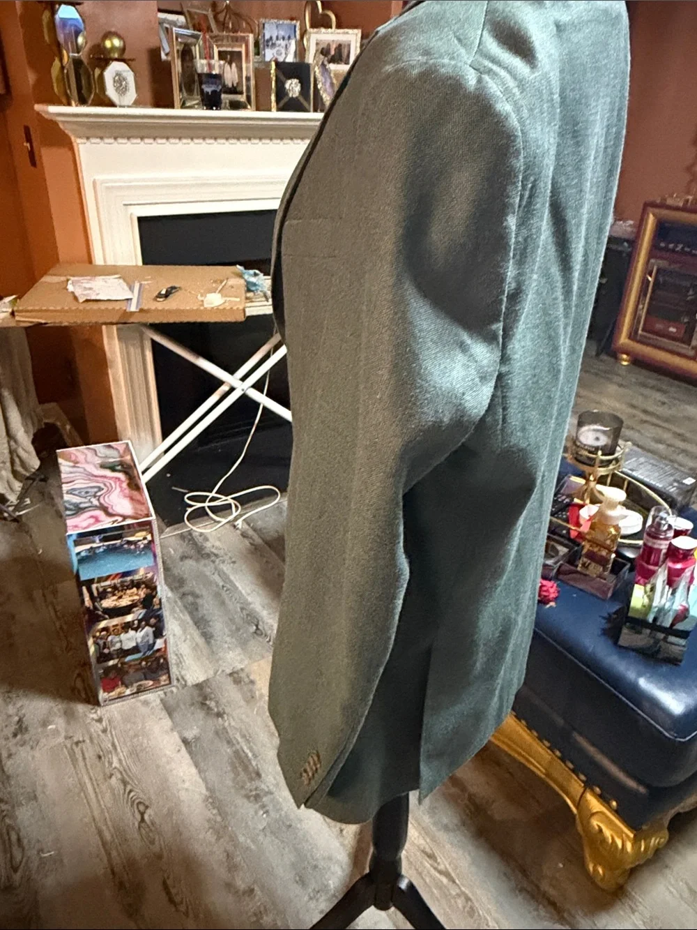 Sage Green Men's Classic Green Wool Blazer